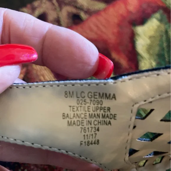 Liz Claiborne Open Toe Sling back Size 8 - Picture 6 of 7